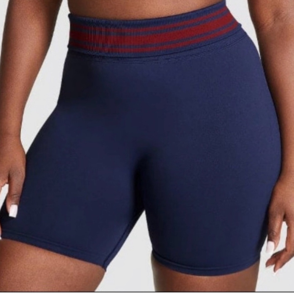 Victoria's Secret Blue Bike Shorts with Stretchy Fit NWOT